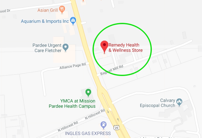 Map of Remedy Health and Wellness Store